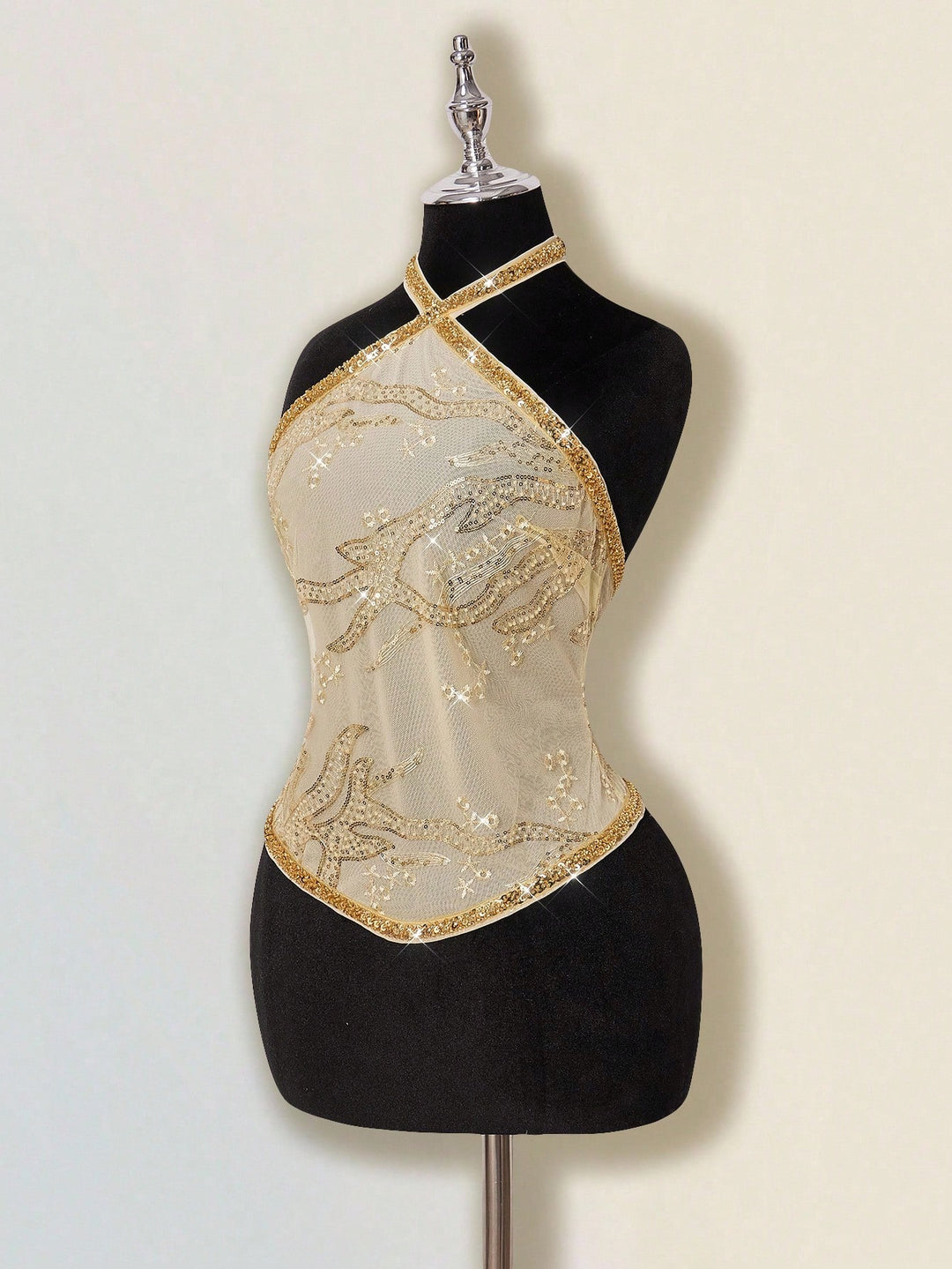 Top SHEIN, auriu