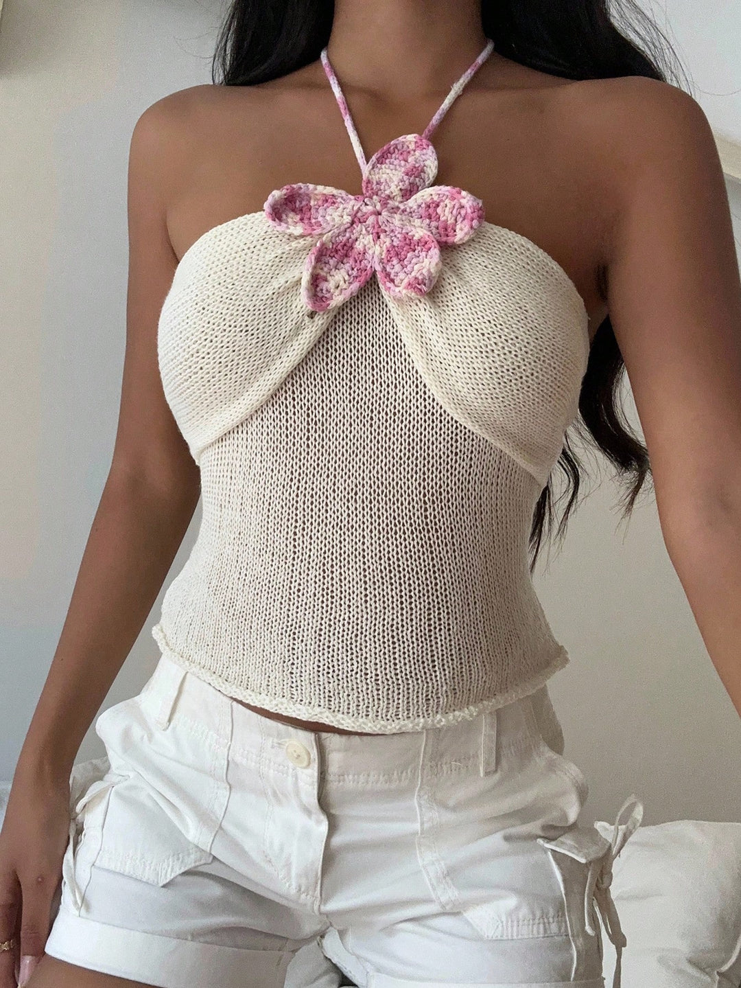 SHEIN top, krém