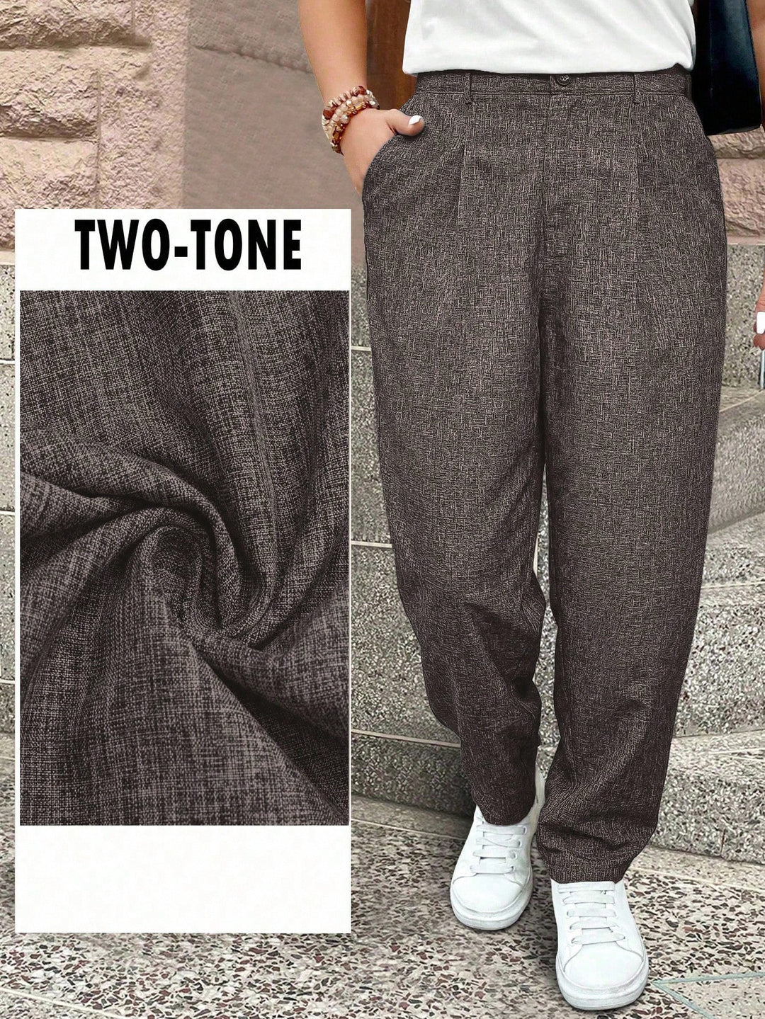 Pantaloni SHEIN, maro