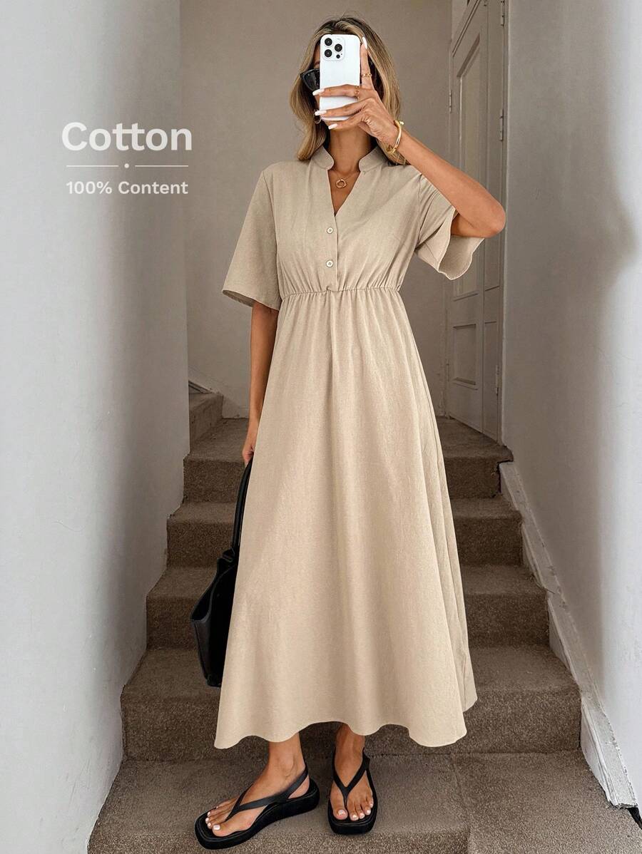 Rochie maxi SHEIN, bej