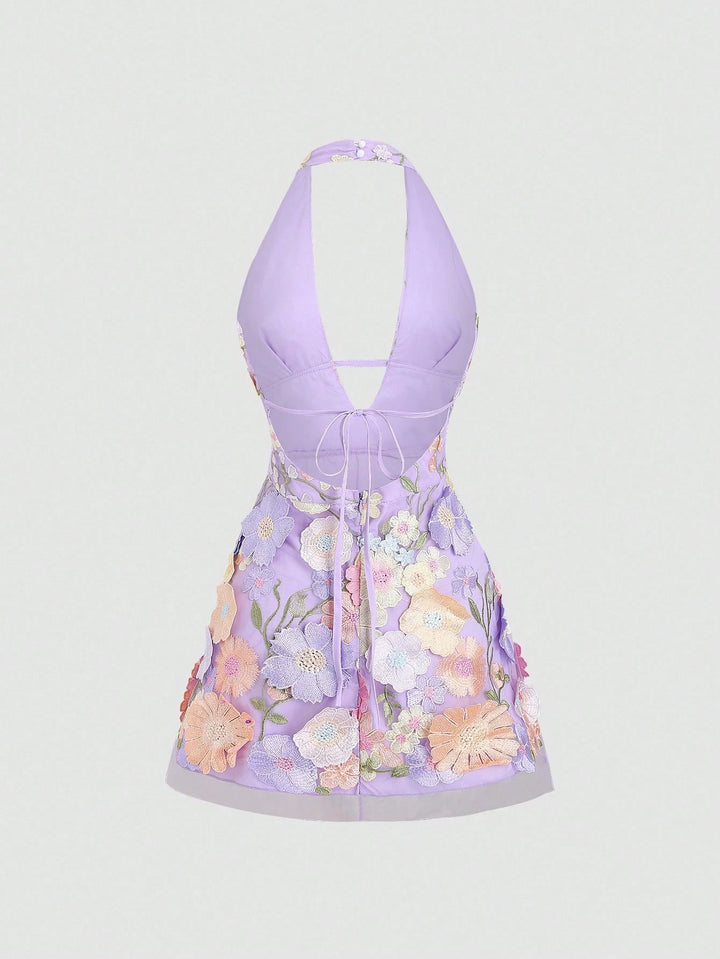 SHEIN mini ruha, lila