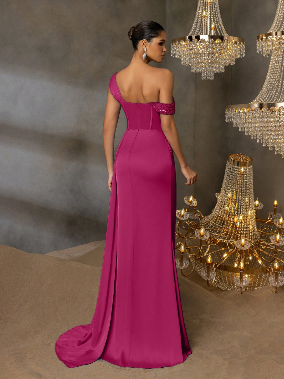 SHEIN maxi ruha, lila