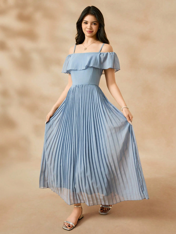 Rochie maxi SHEIN, albastru