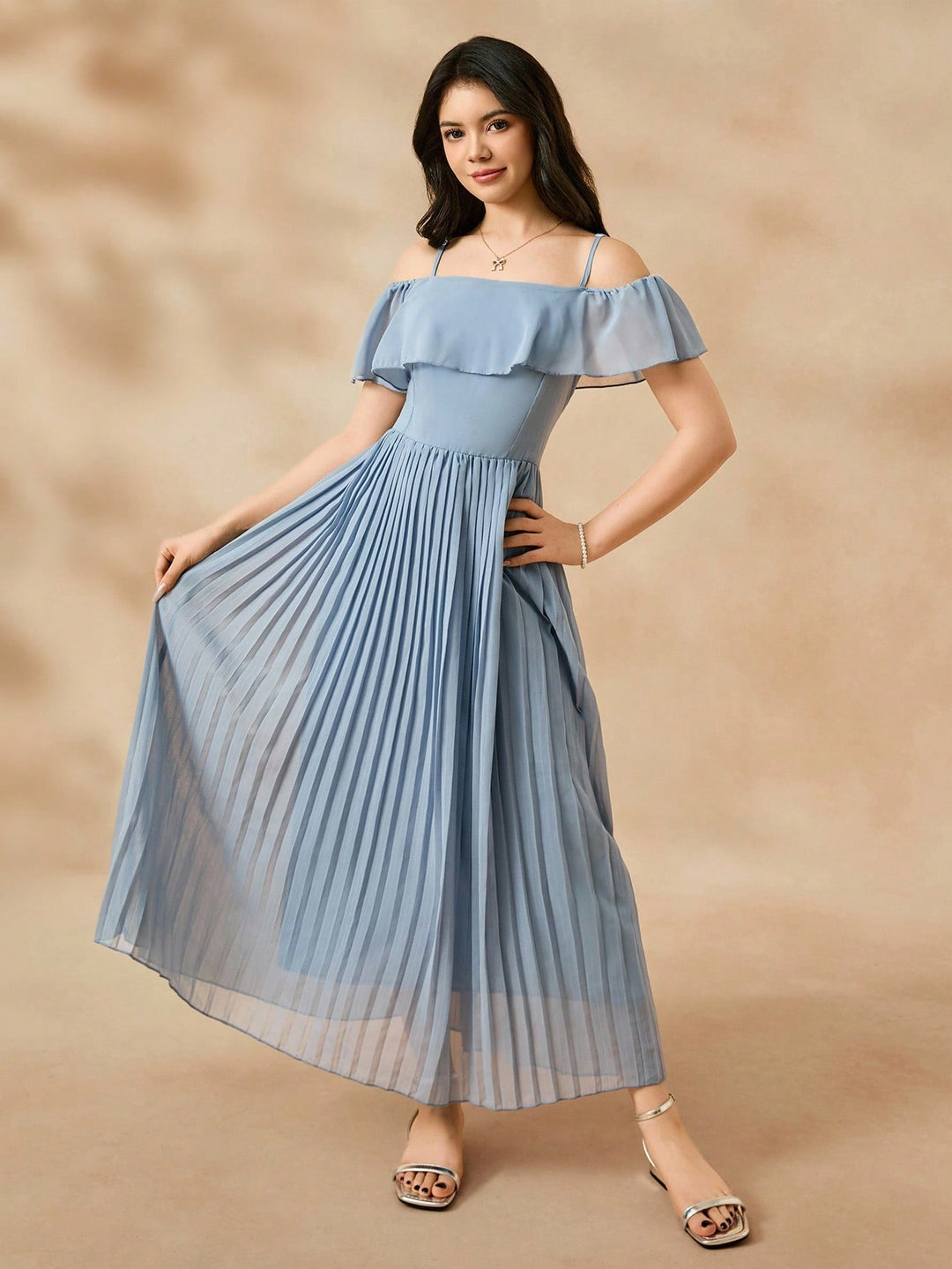 Rochie maxi SHEIN, albastru
