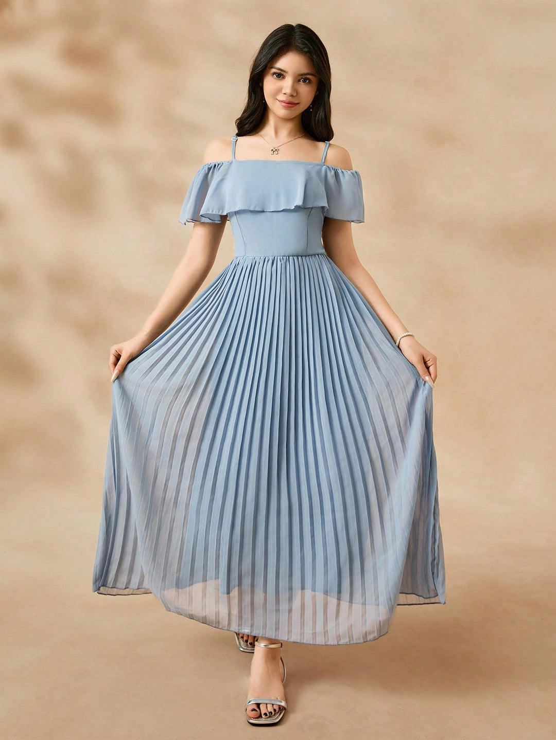 Rochie maxi SHEIN, albastru