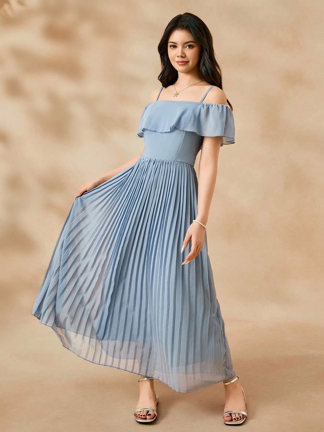 Rochie maxi SHEIN, albastru