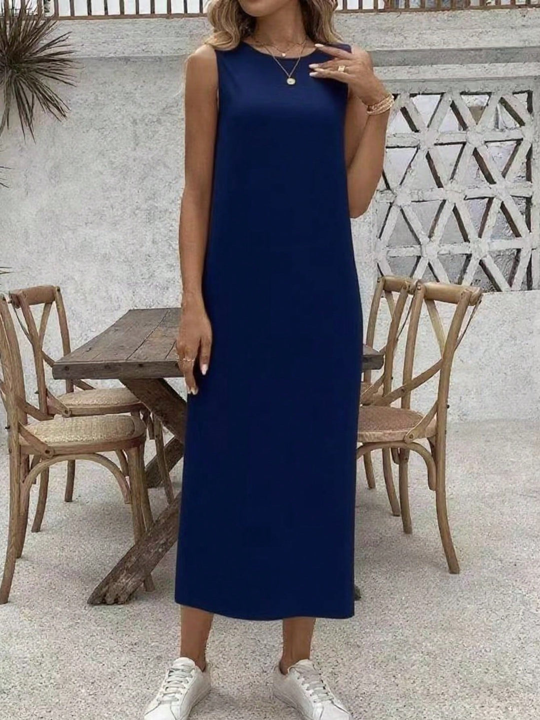 SHEIN midiruha, kék