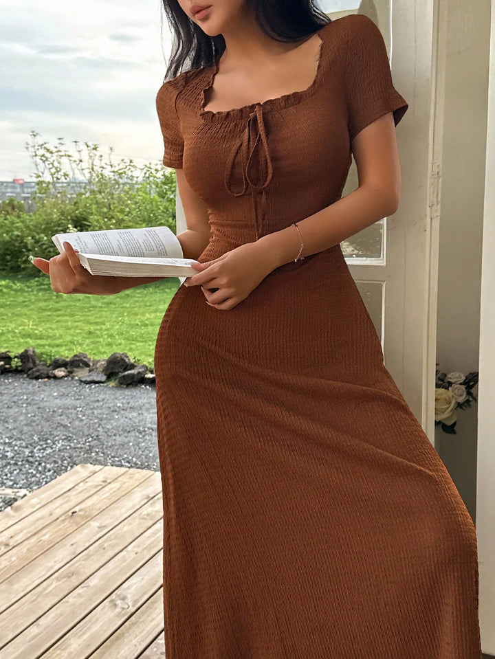 Rochie maxi SHEIN, maro