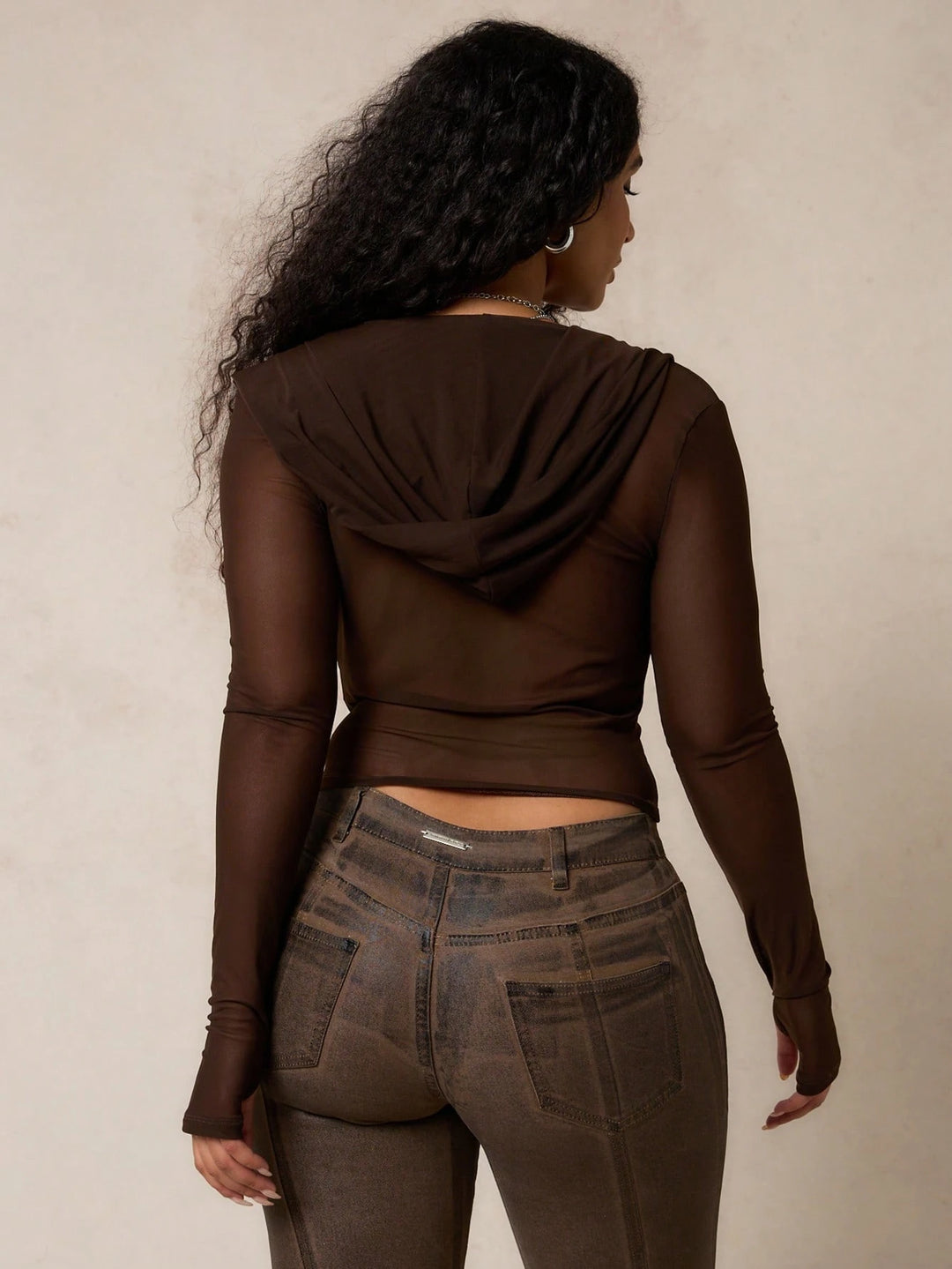 Shein barna blúz