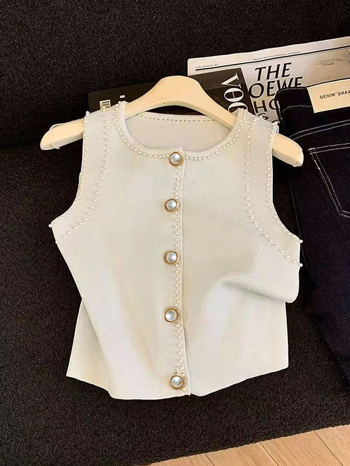 Vestă Shein, crem