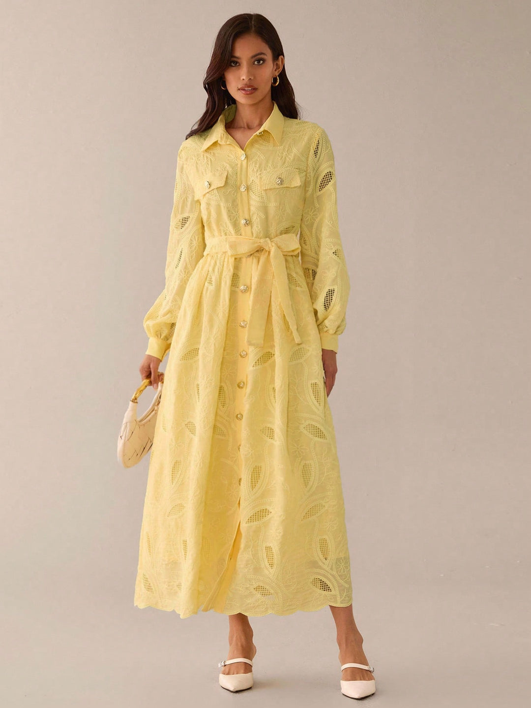 Rochie maxi SHEIN, galben