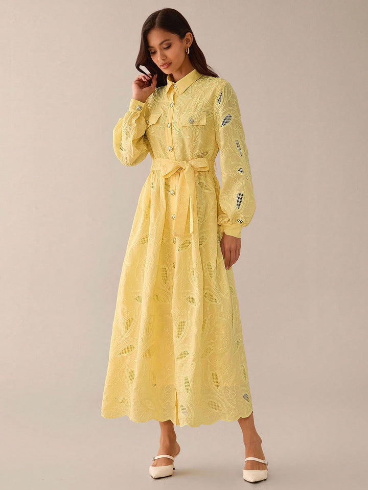 Rochie maxi SHEIN, galben