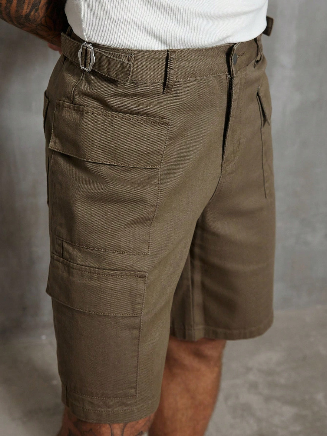 Pantaloni scurți SHEIN, kaki