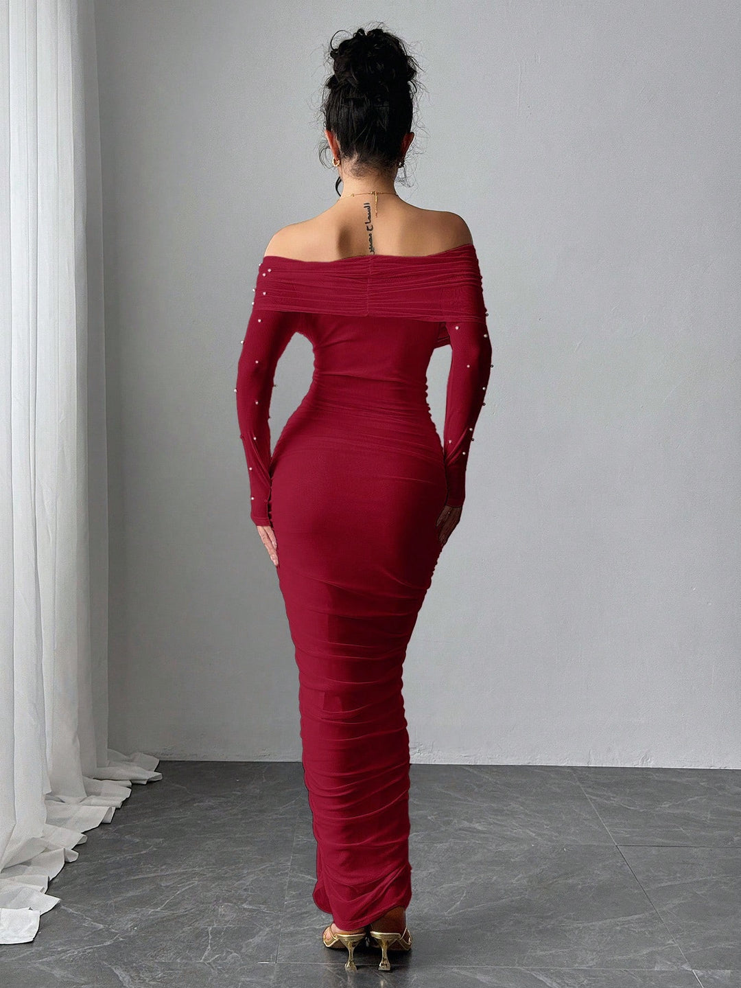 Rochie maxi SHEIN, vișiniu