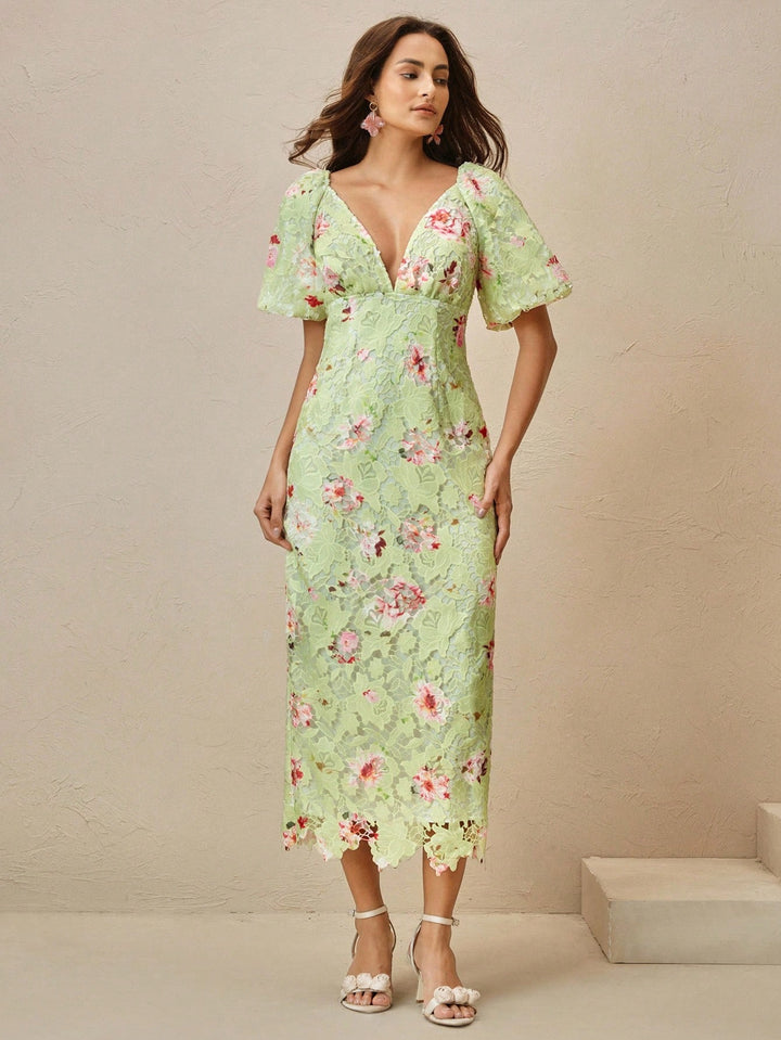 Rochie maxi SHEIN, verde