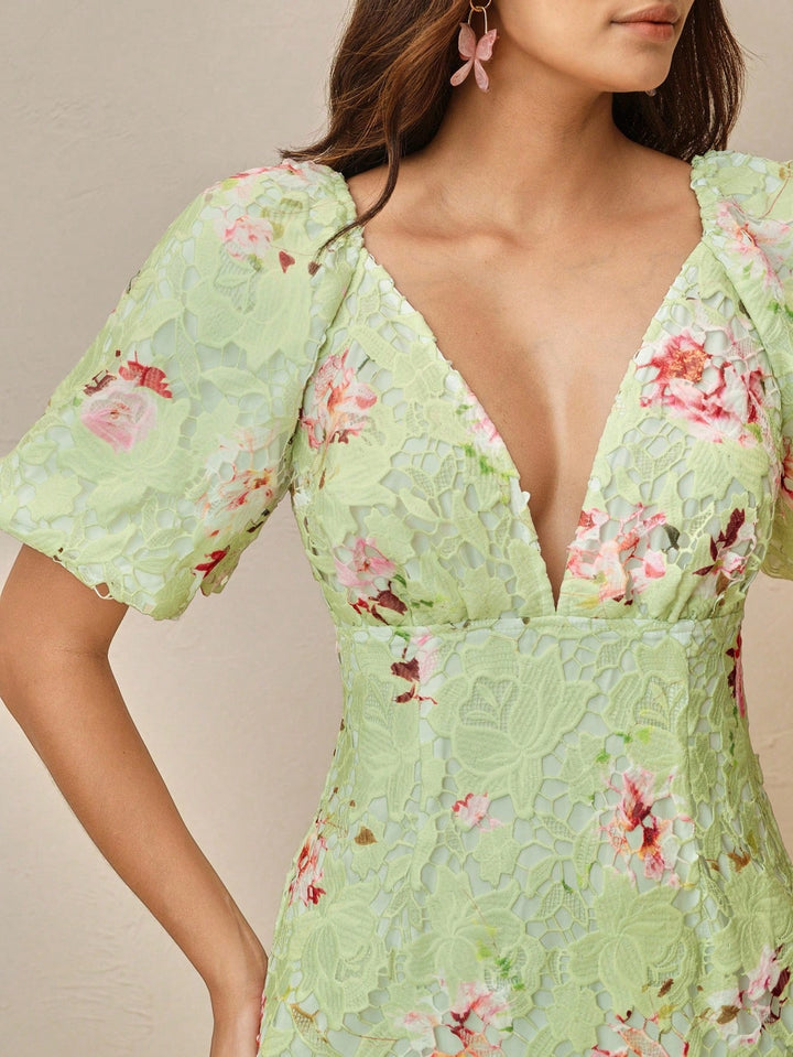 Rochie maxi SHEIN, verde