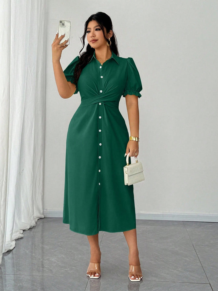 Rochie maxi SHEIN, verde