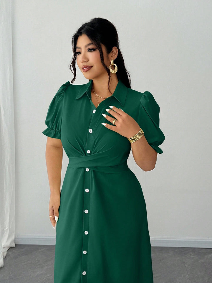Rochie maxi SHEIN, verde