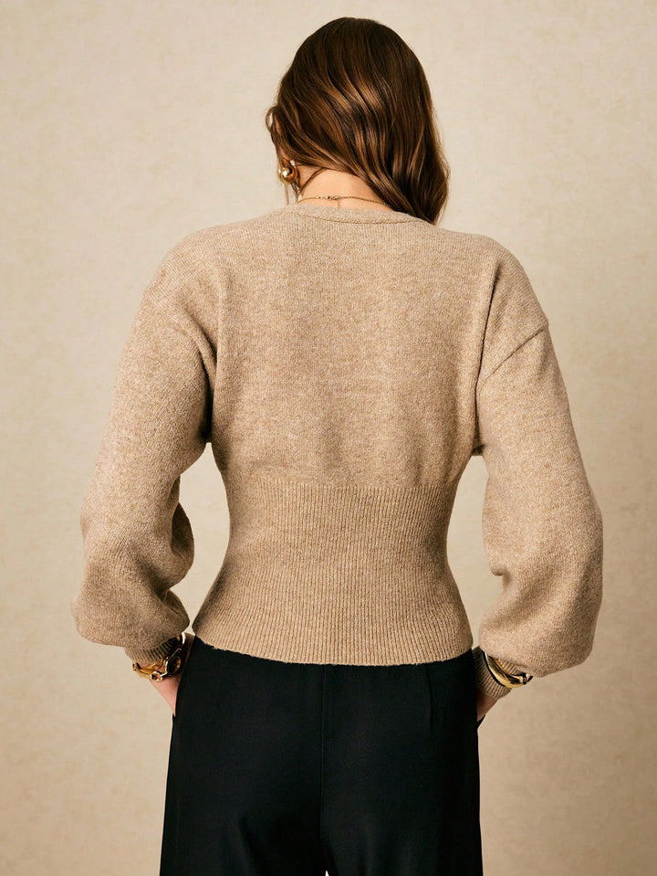 Cardigan SHEIN, kaki