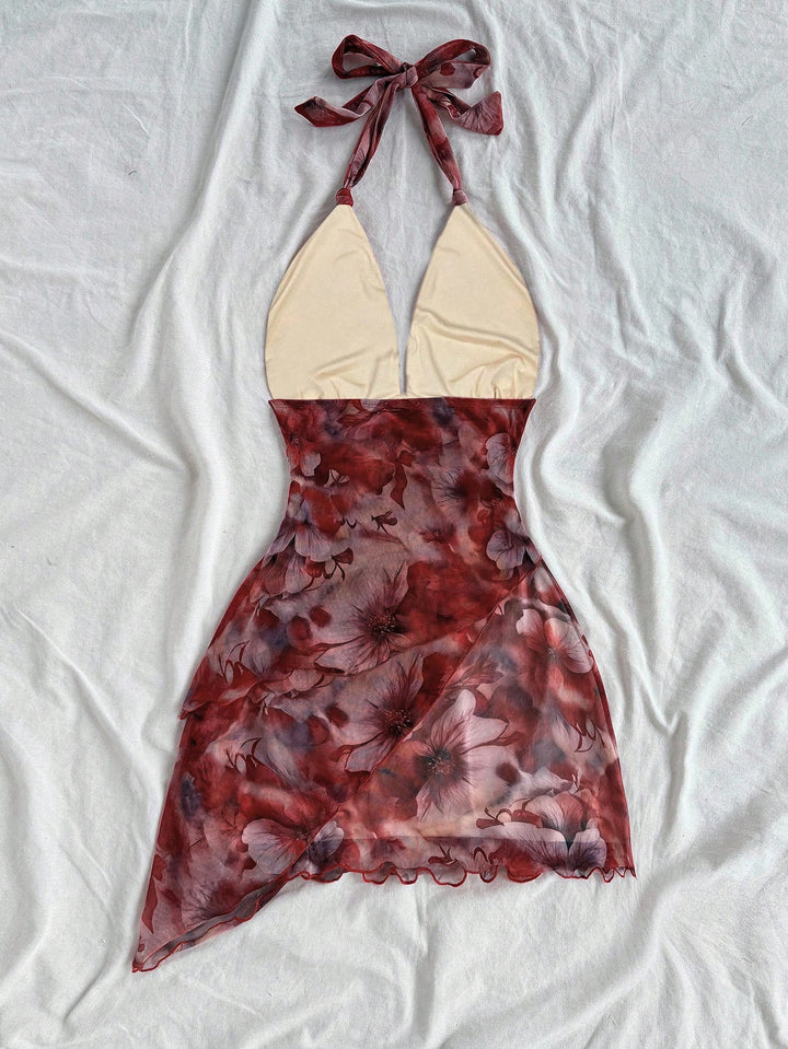 Shein Curve+ miniruha, vegyes színek