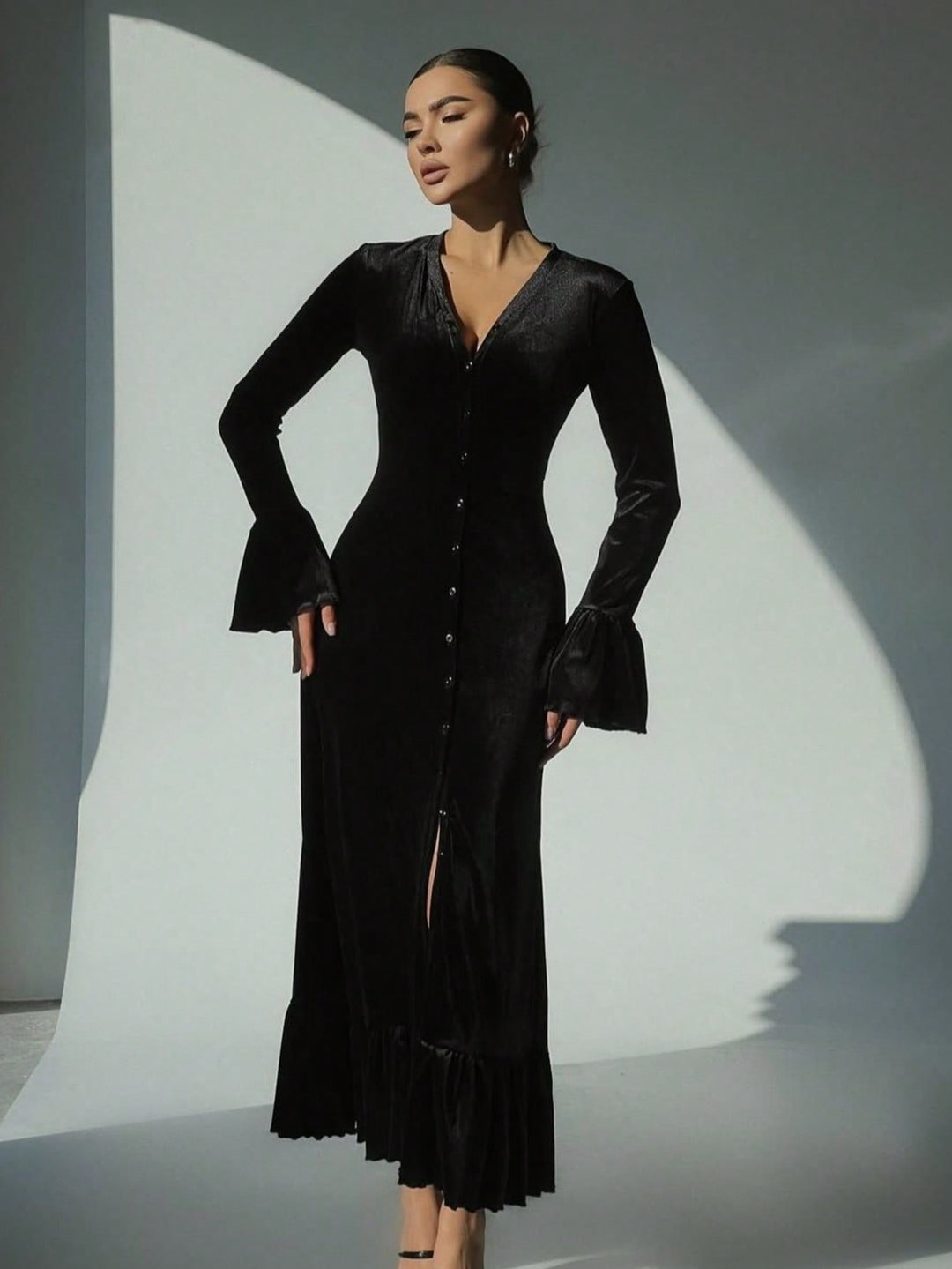 Rochie maxi SHEIN, negru