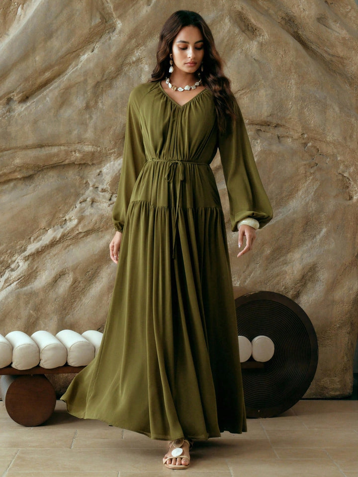 Rochie maxi SHEIN, verde