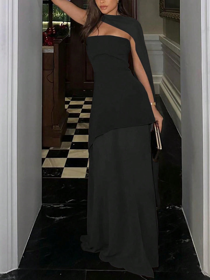 SHEIN maxi ruha, fekete