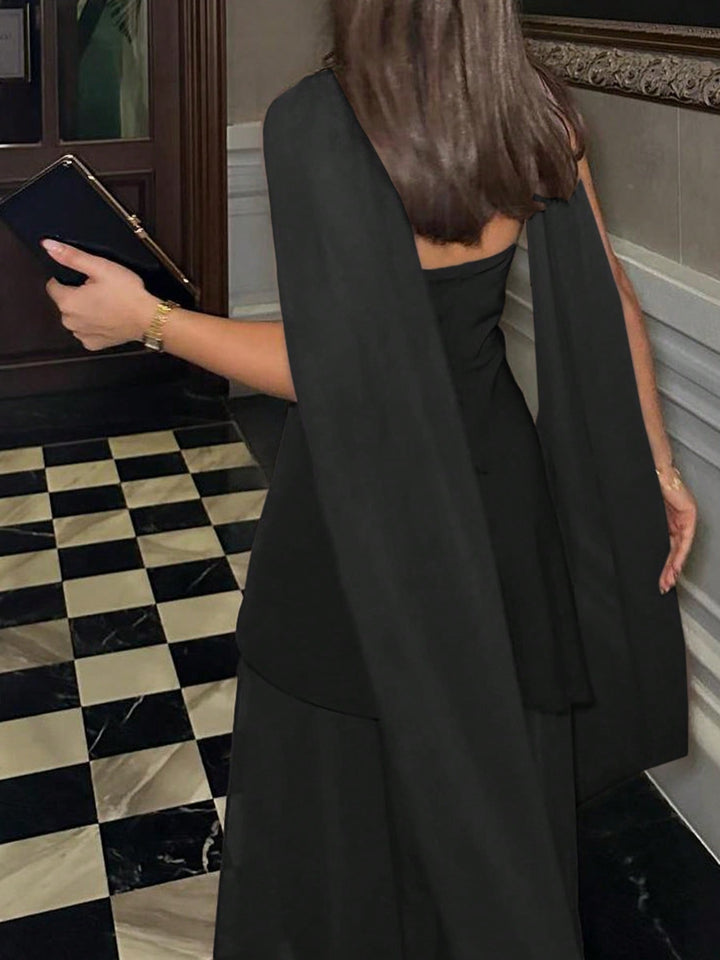 SHEIN maxi ruha, fekete
