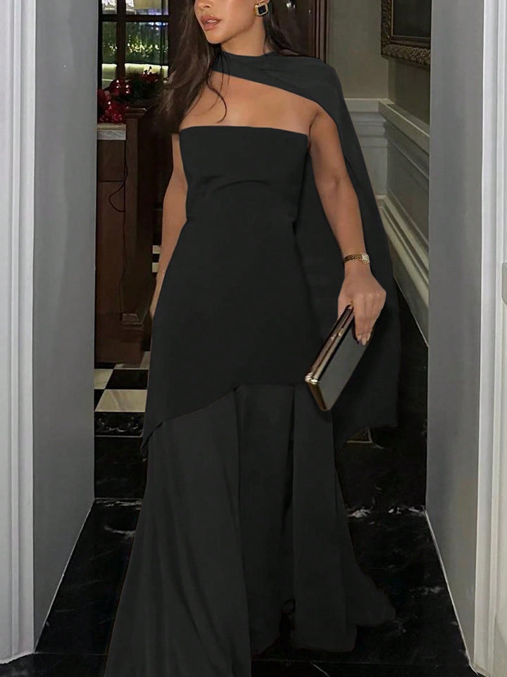 SHEIN maxi ruha, fekete