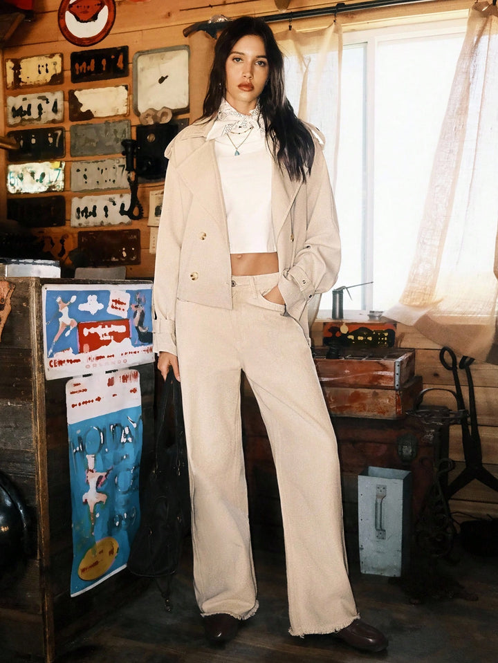 Trench SHEIN, kaki