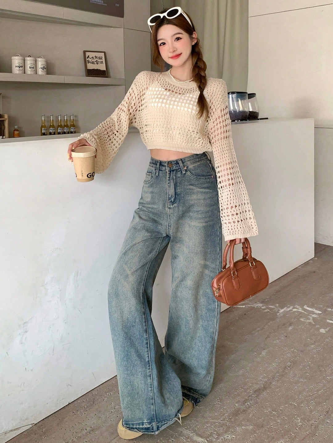 Blúz SHEIN, bézs