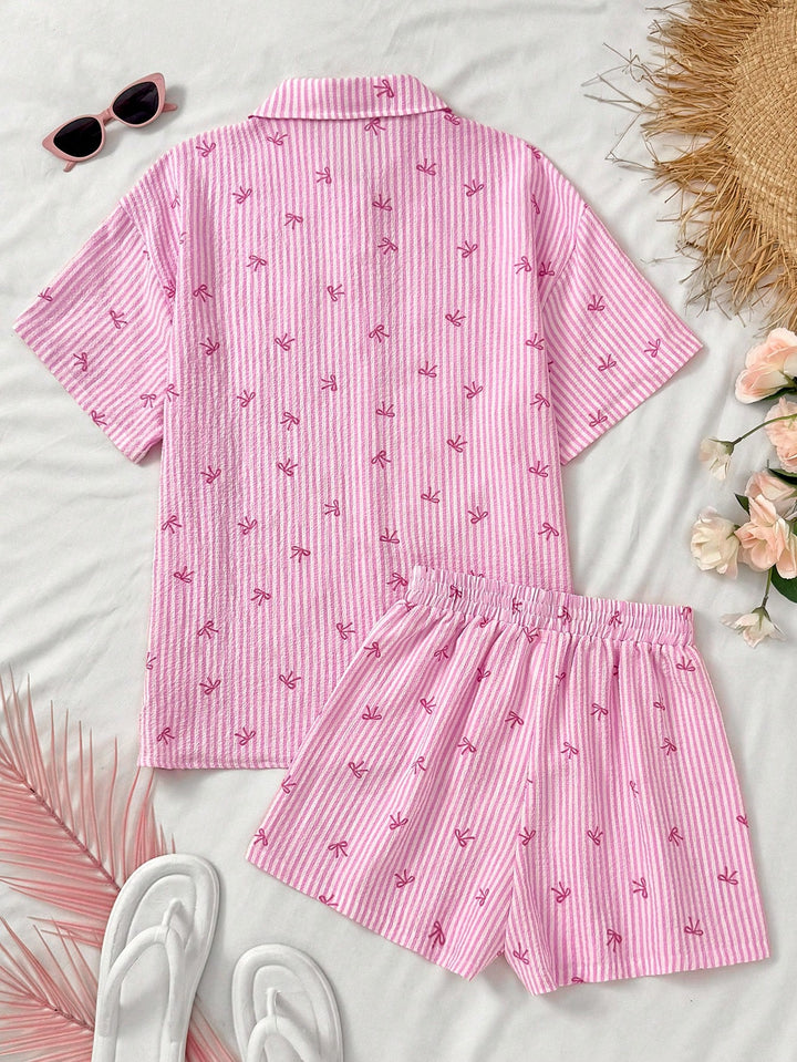 Set pijamale SHEIN, roz