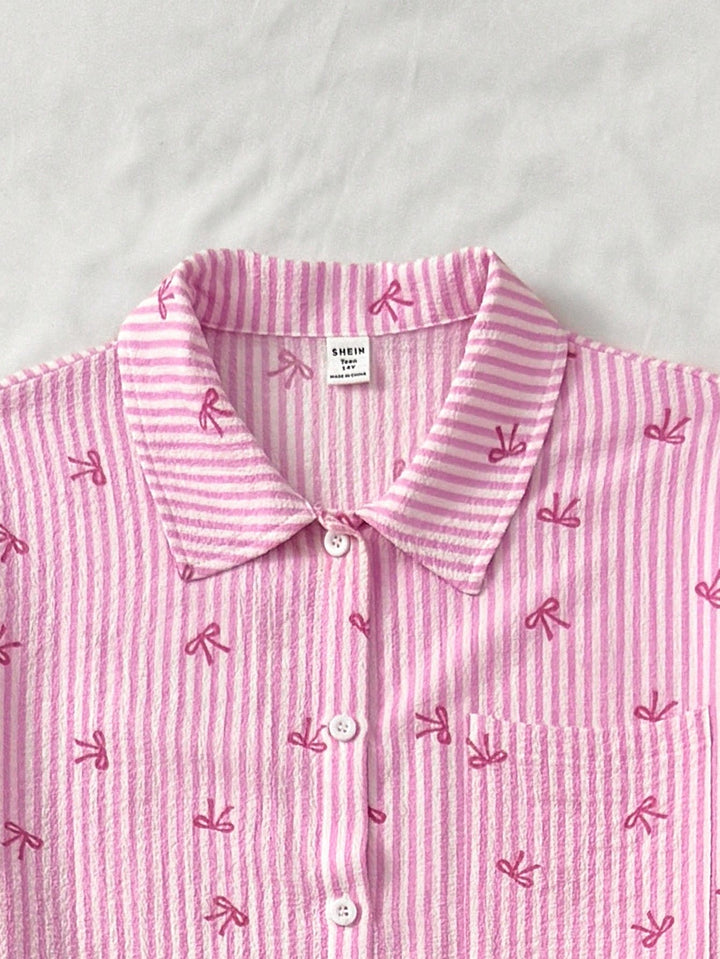 Set pijamale SHEIN, roz