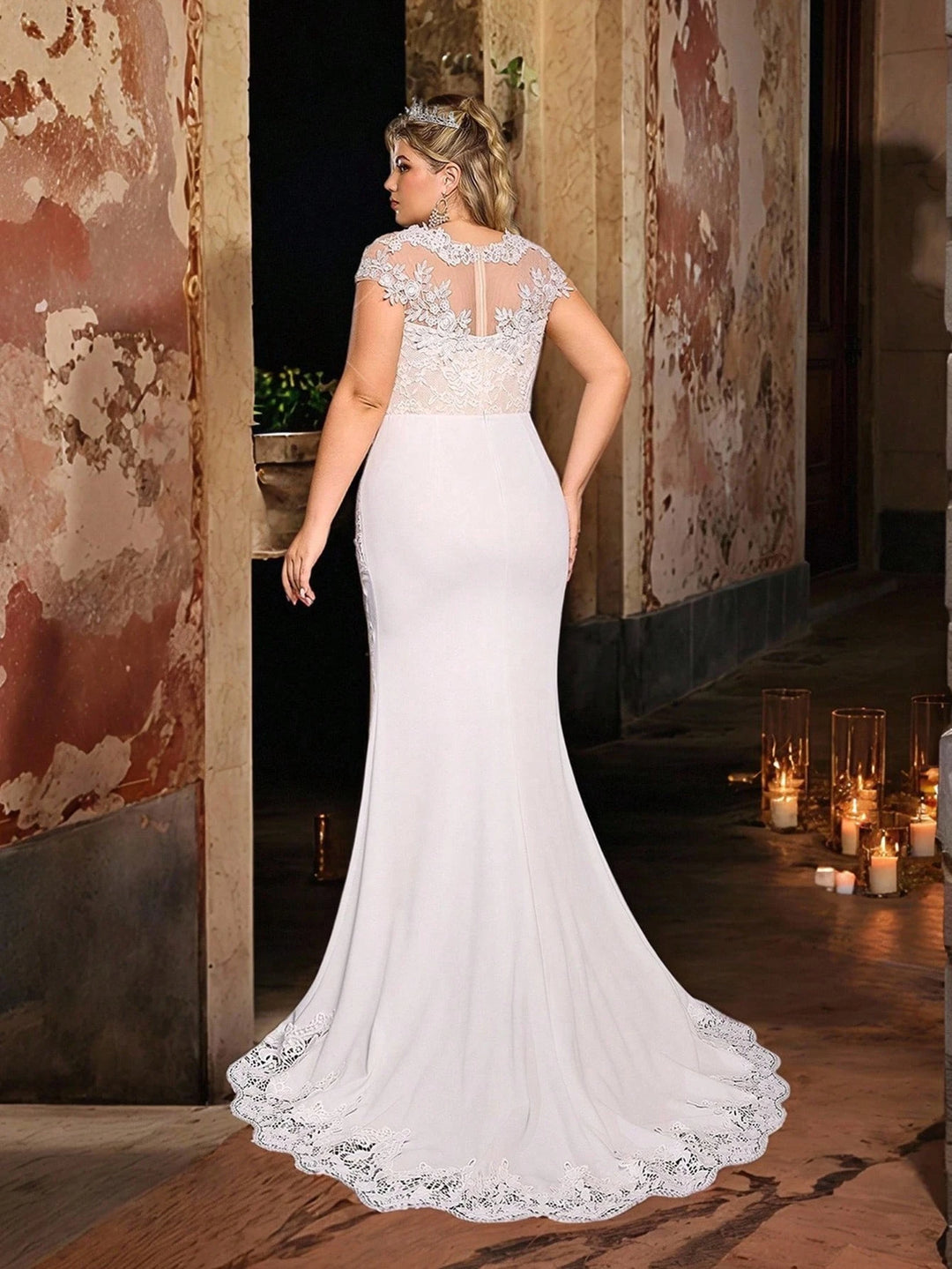Rochie de ocazie și bridal SHEIN, alb
