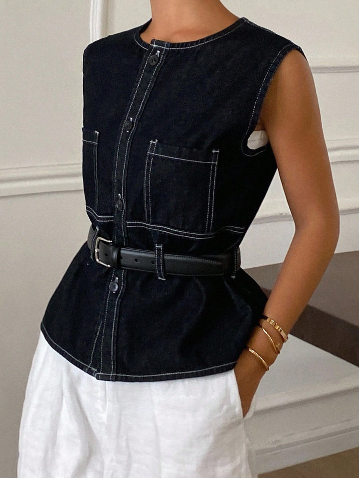 Top SHEIN, albastru
