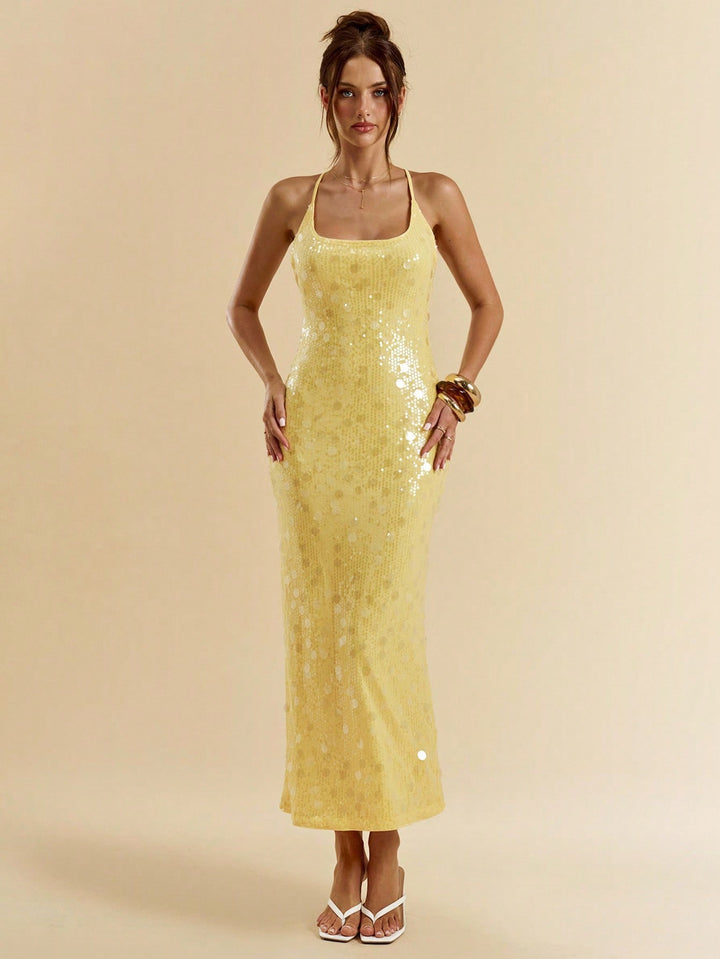 Rochie maxi SHEIN, galben