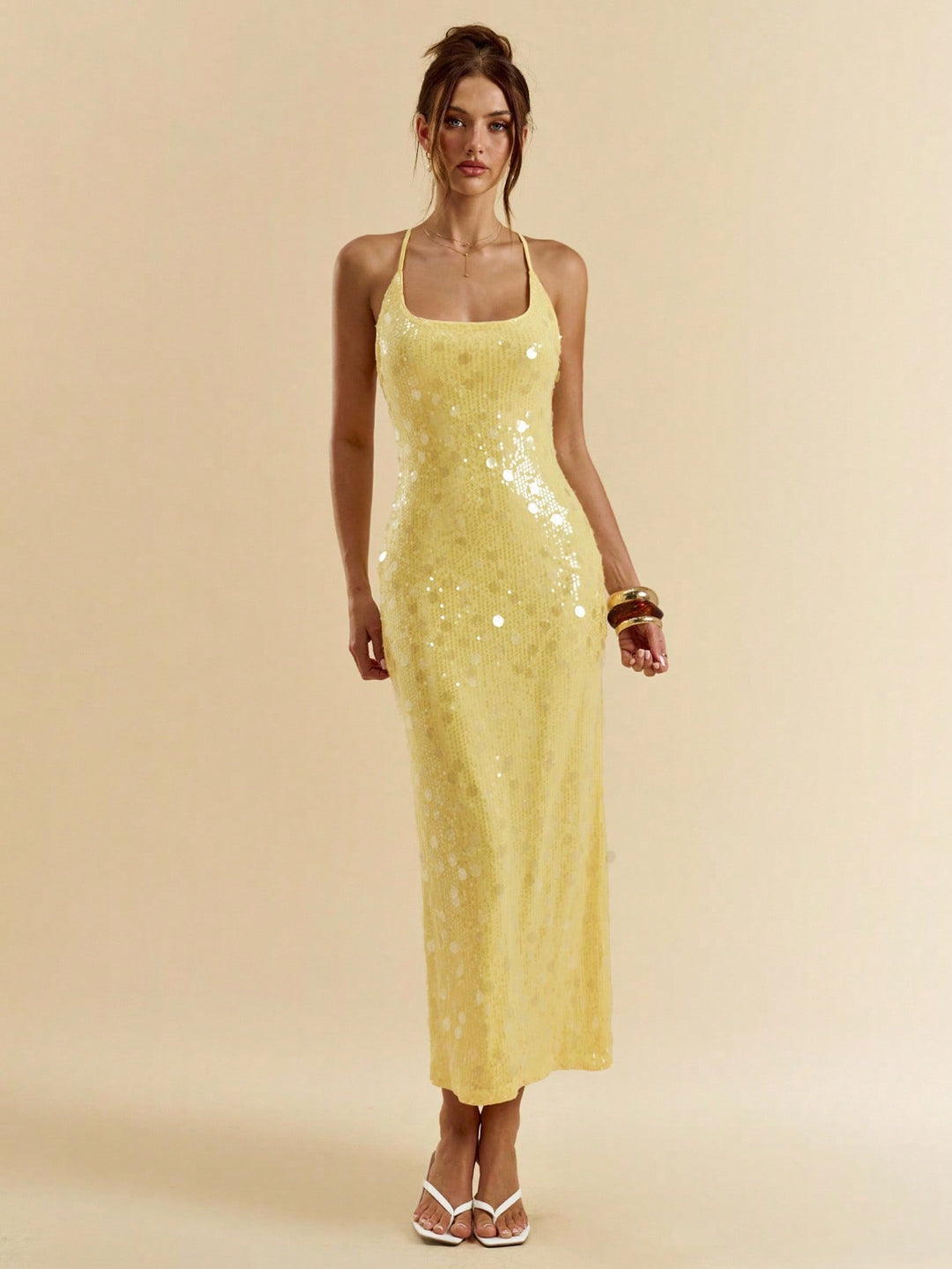 Rochie maxi SHEIN, galben