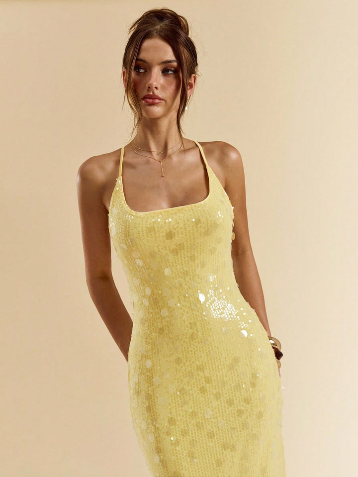 Rochie maxi SHEIN, galben