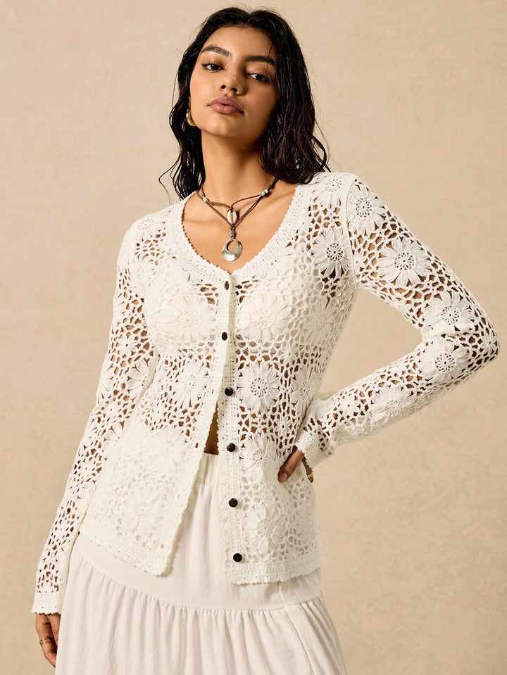 Cardigan Shein, Bej