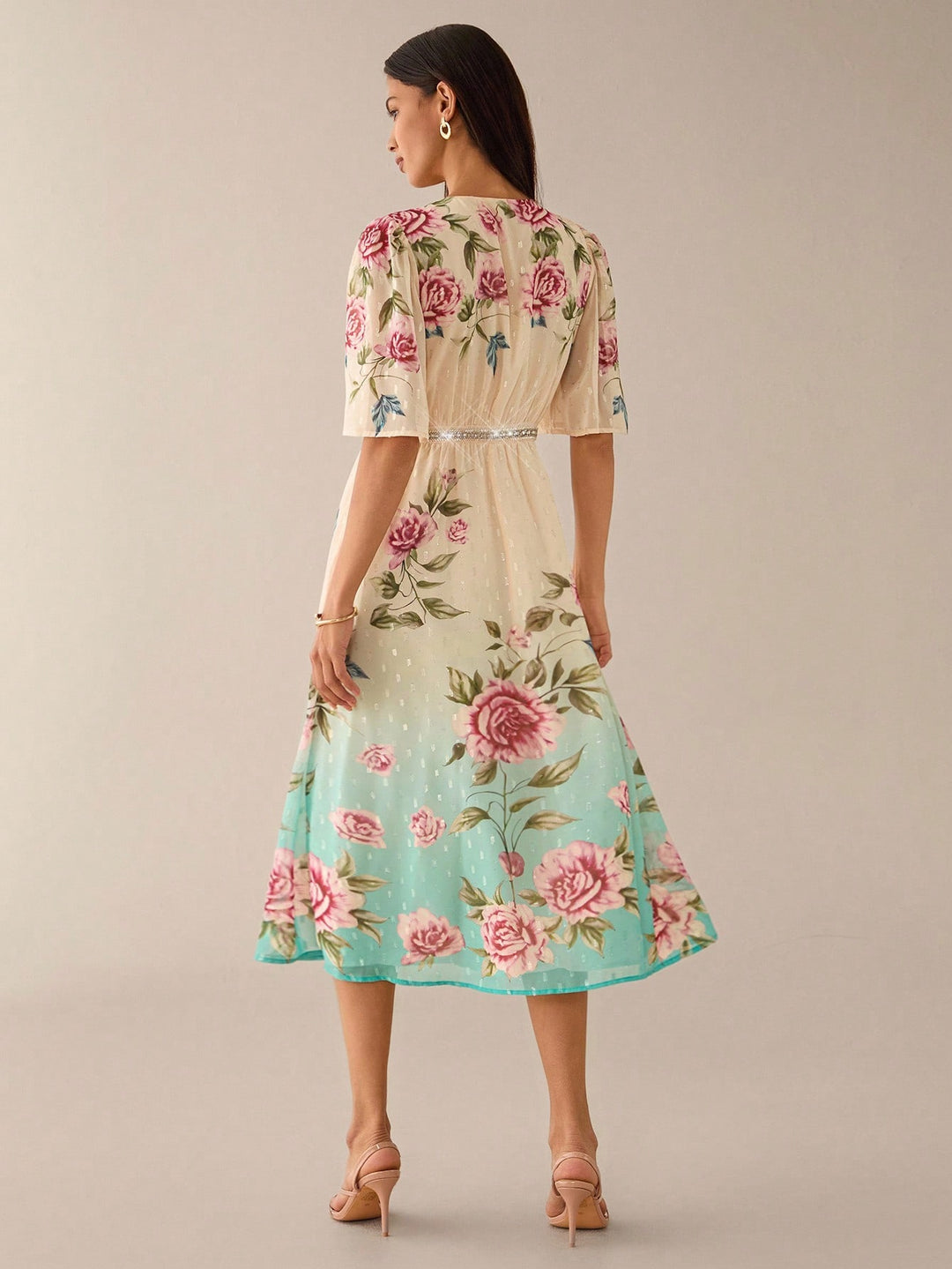 Rochie midi SHEIN, mix culori