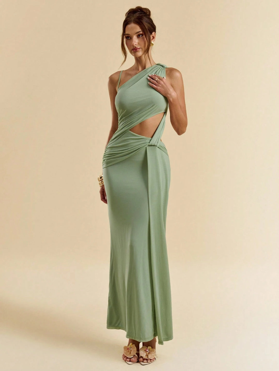 Rochie maxi SHEIN, verde