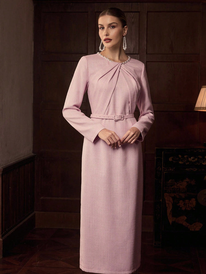 Rochie maxi SHEIN, roz