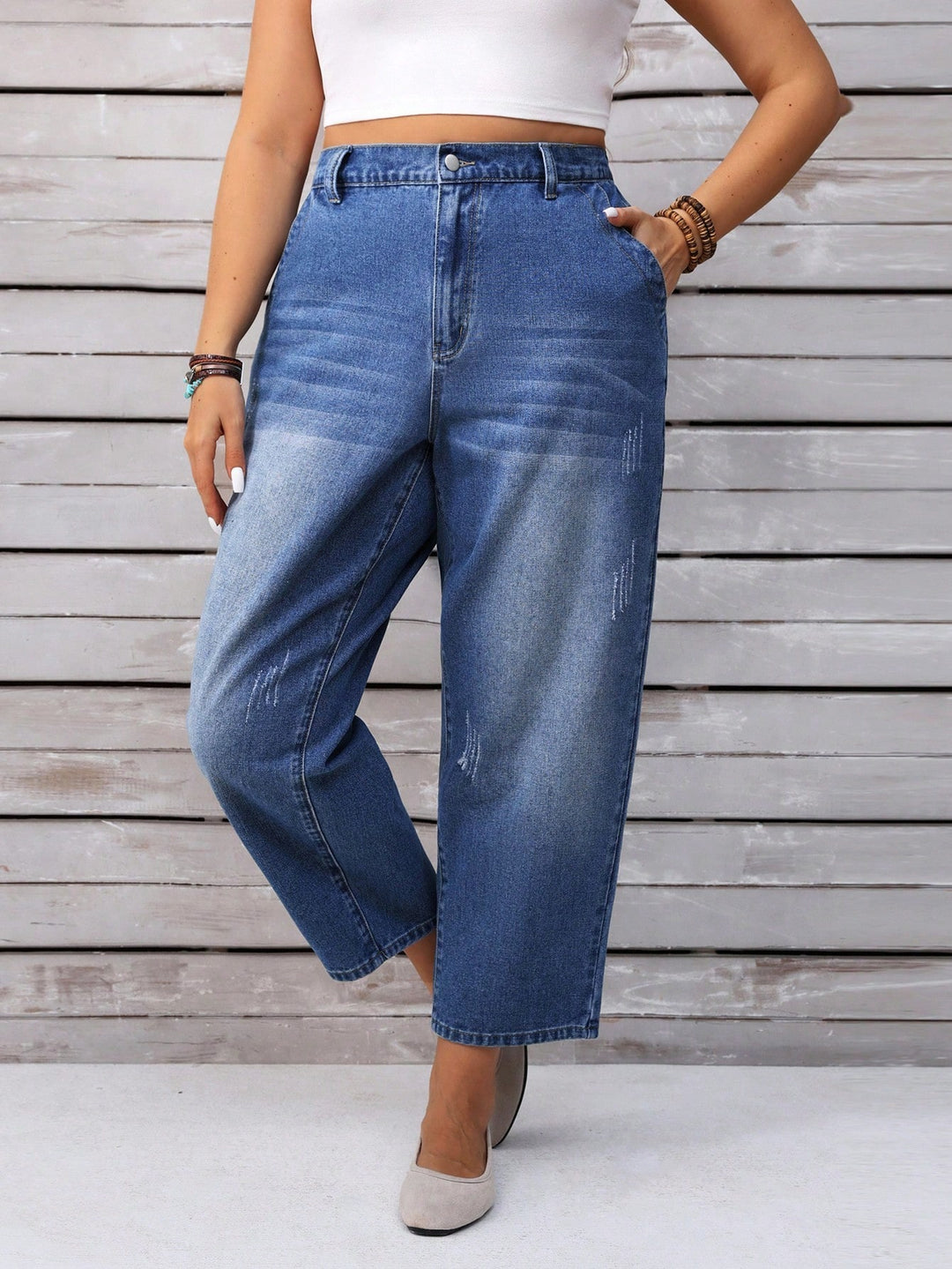 Jeans SHEIN, albastru