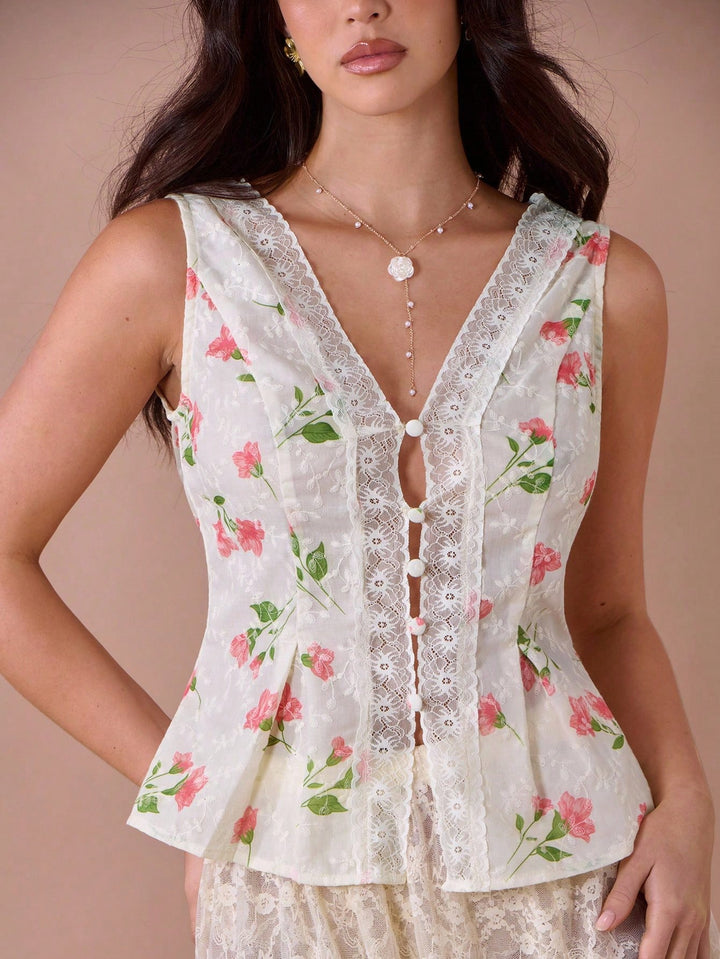 Top SHEIN, crem