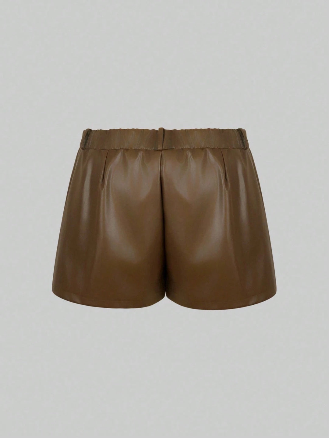 Pantaloni scurți Shein Curve+, maro