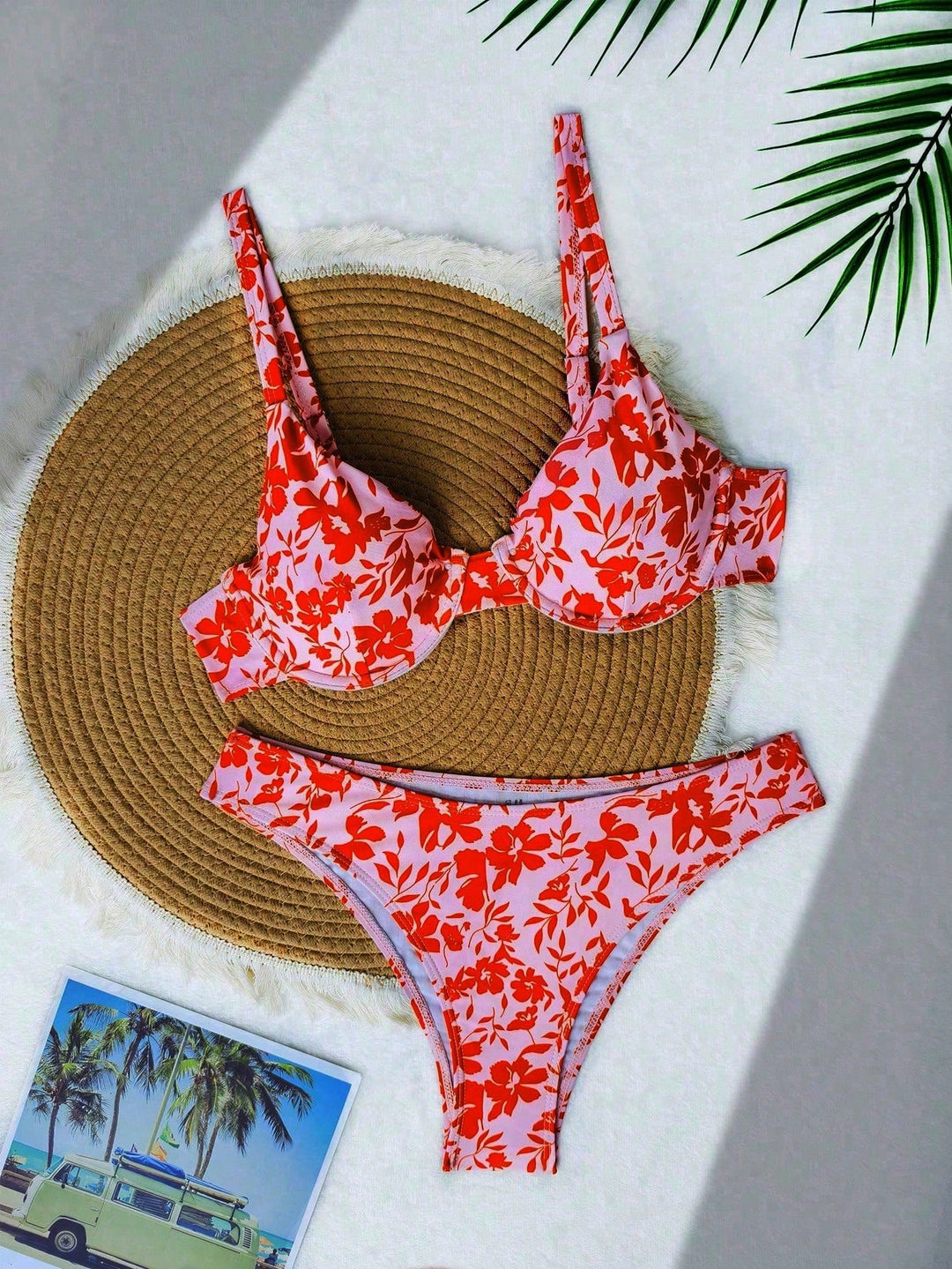 Set bikini SHEIN, roșu