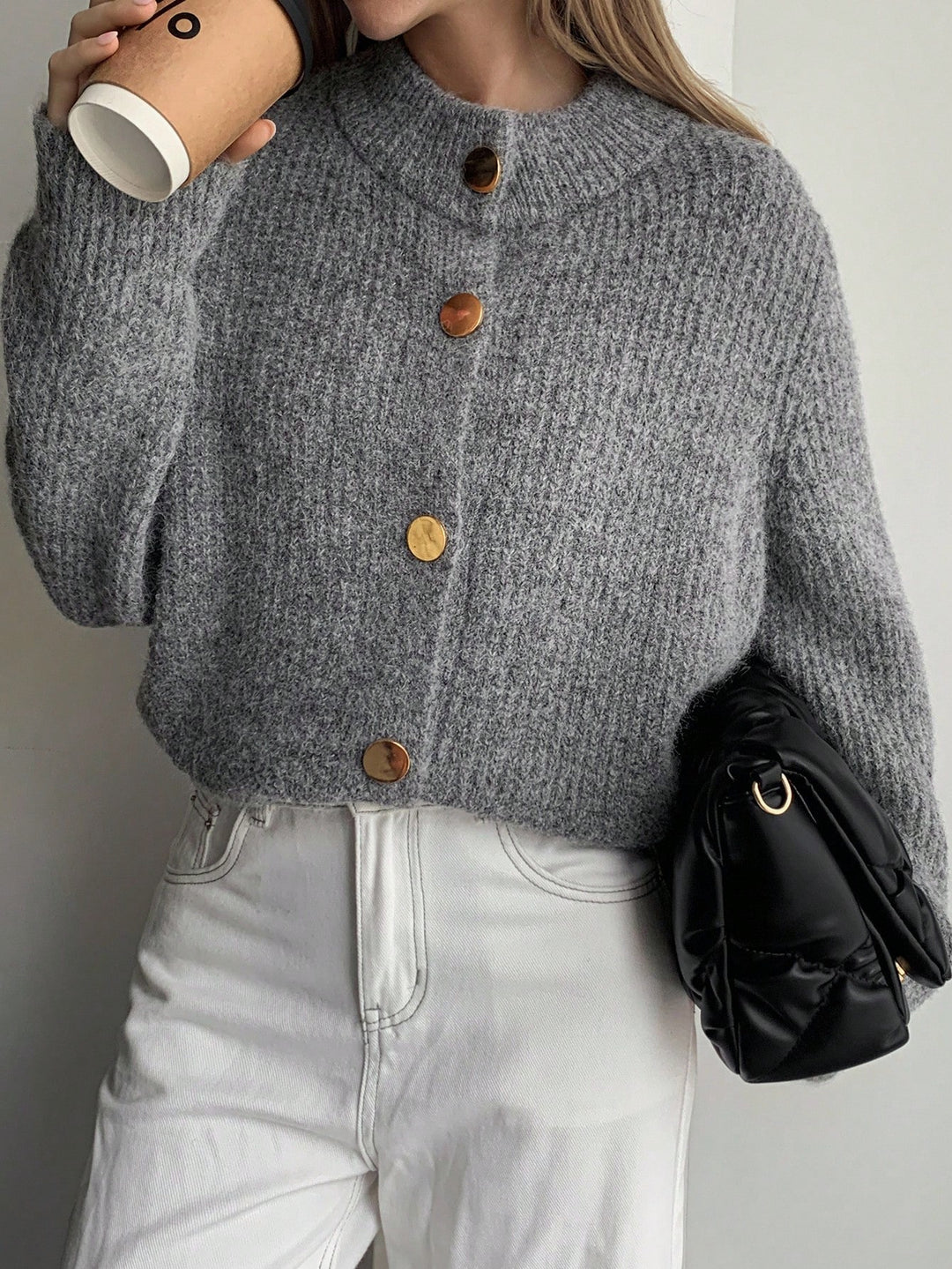 Cardigan Shein, Gri