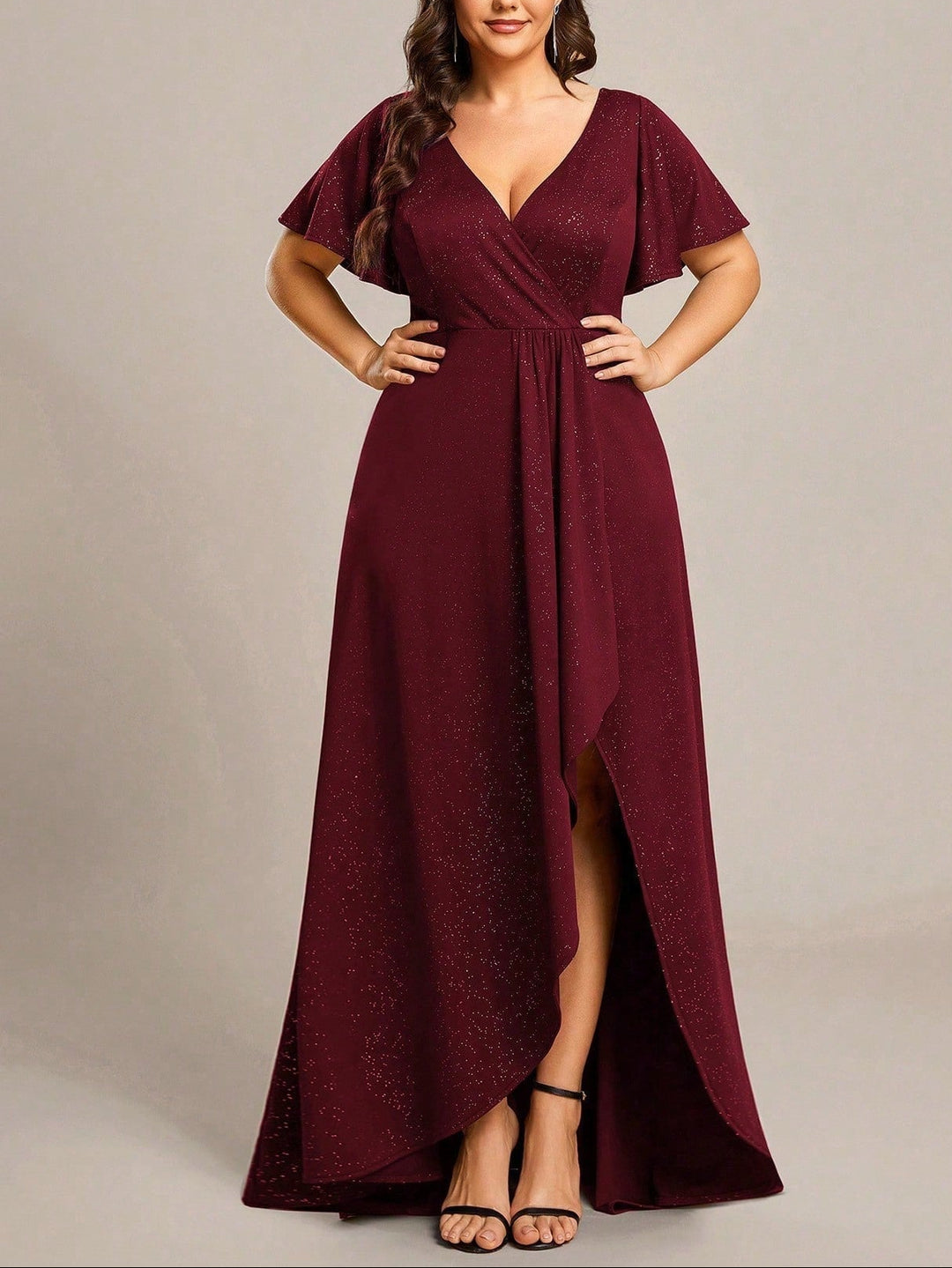 Rochie maxi SHEIN, vișiniu