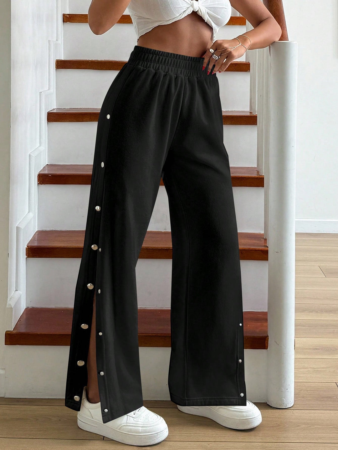 Pantaloni SHEIN, negru
