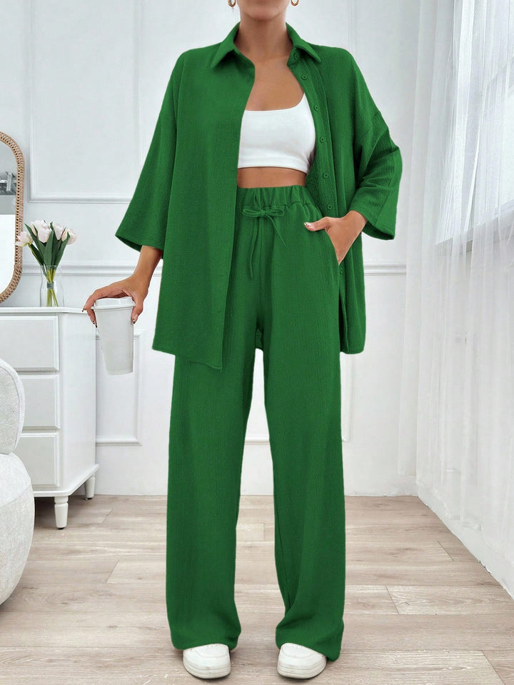 Pantaloni SHEIN, verde